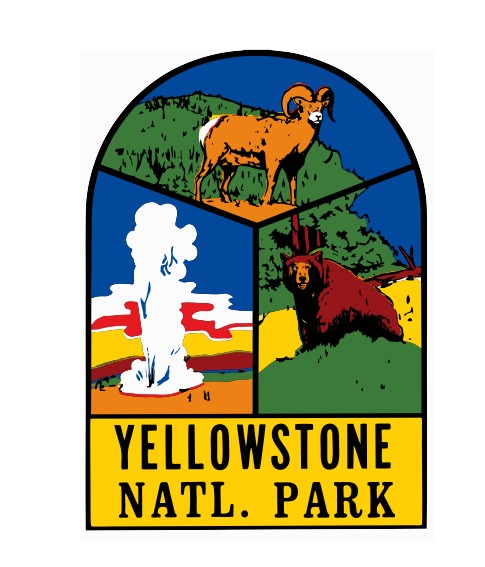 Yellowstone Natl Park Vintage Style Sticker Decal R8798