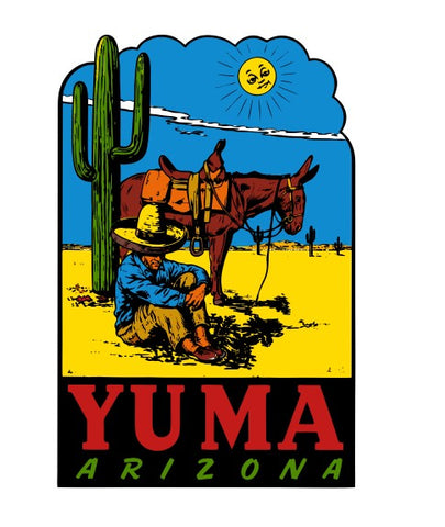 Yuma Arizona Vintage Style Sticker Decal R8787