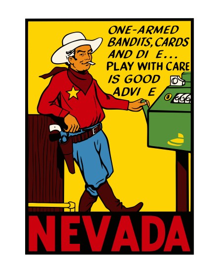 Nevada Vintage Style Sticker Decal R8755