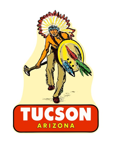 Tucson Arizona Vintage Style Sticker Decal R8946