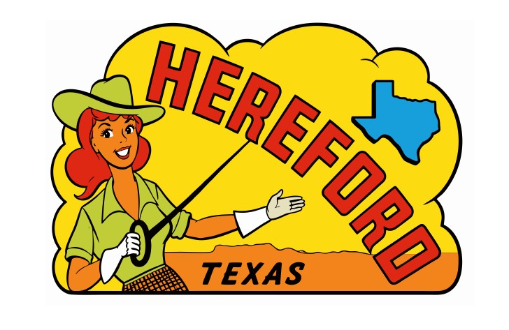 Hereford Texas Vintage Style Sticker Decal R8744