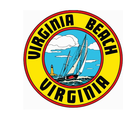 Virginia Beach Vintage Style Sticker Decal R8903