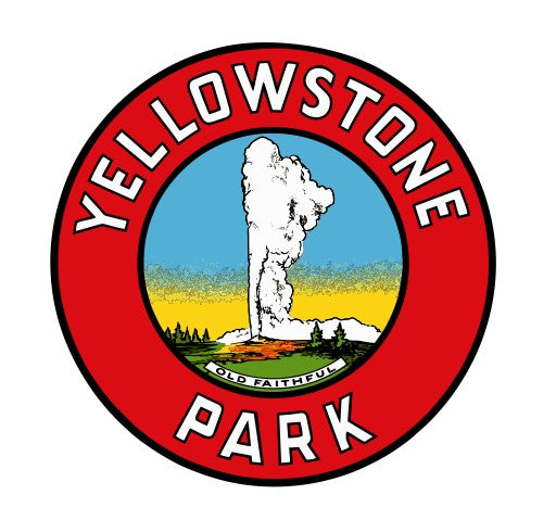 Yellow Stone Park Old Faithful Vintage Style Sticker Decal R8784