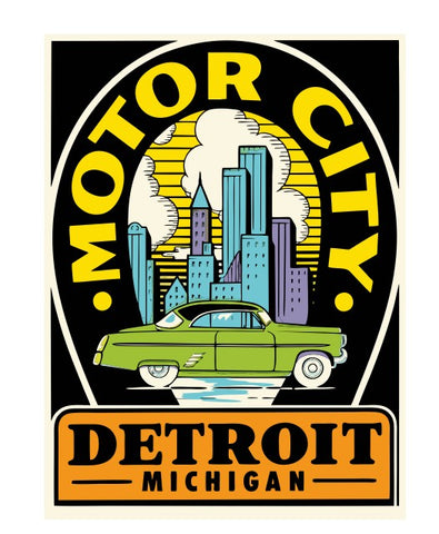 Michigan Vintage Style Sticker Decal R8757