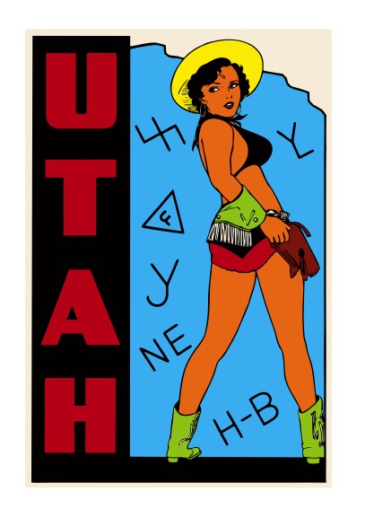 Utah Vintage Style Sticker Decal R8899