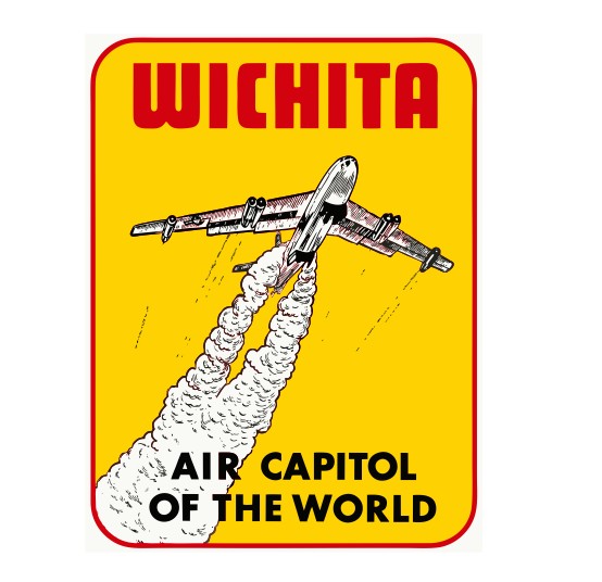 Wichita Vintage Style Sticker Decal R8825