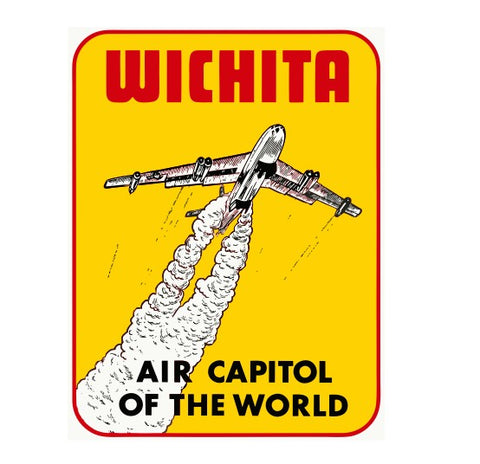 Wichita Vintage Style Sticker Decal R8825