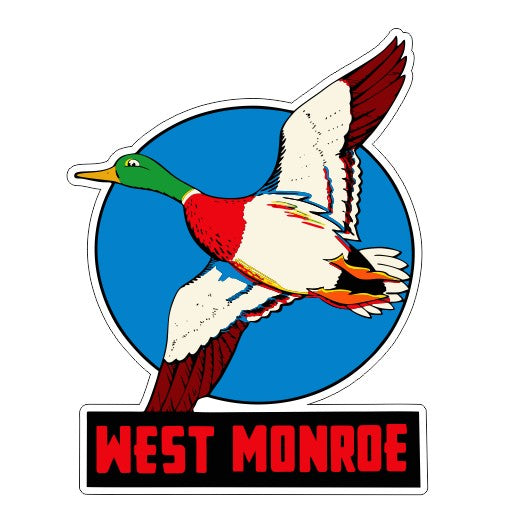 West Monroe Vintage Style Sticker Decal R8860