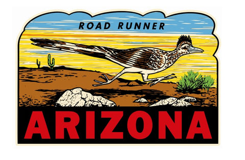 Road Runner Arizona Vintage Style Sticker Decal R8711
