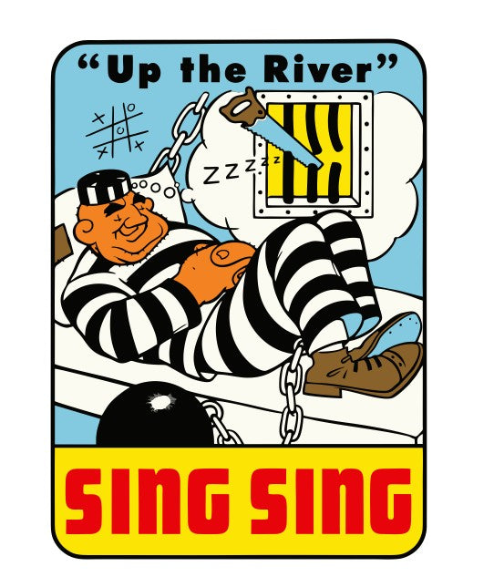 Sing Sing Vintage Style Sticker Decal R8678