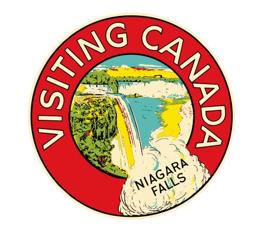 Canada Niagara Falls Vintage Style Sticker Decal R8875