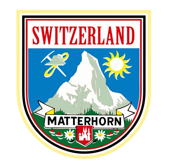 Switzerland Vintage Style Sticker Decal R8643