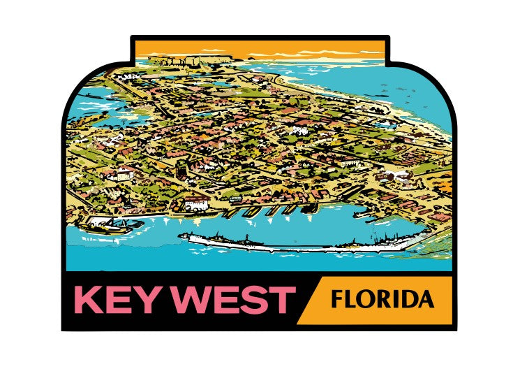 Florida Keywest Vintage Style Sticker Decal R8700