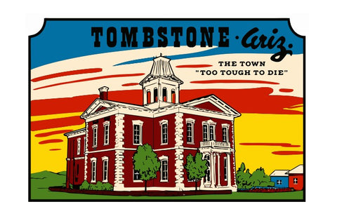 Tombstone Arizona Vintage Style Sticker Decal R8689