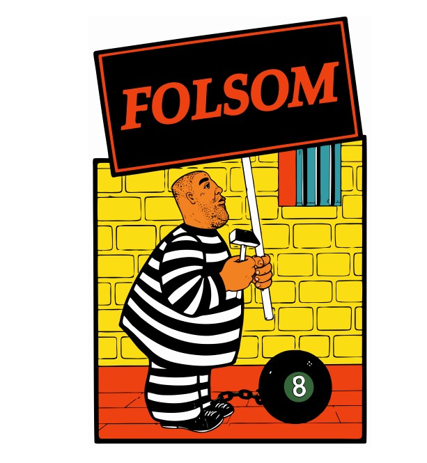 Folsom The Rock Vintage Style Sticker Decal R8741