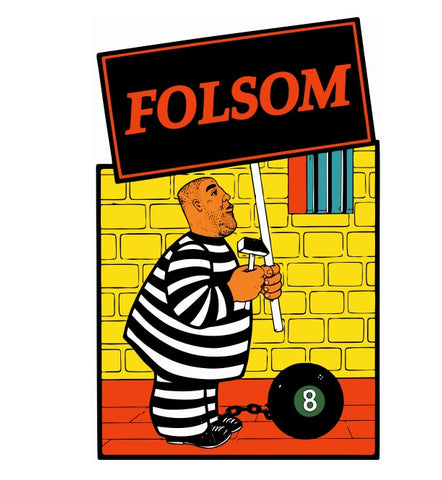 Folsom The Rock Vintage Style Sticker Decal R8741
