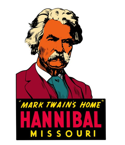 Hannibal Missouri Vintage Style Sticker Decal R8660