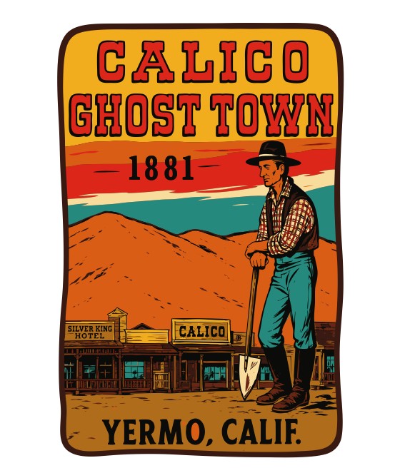 California Yermo Vintage Style Sticker Decal R8693