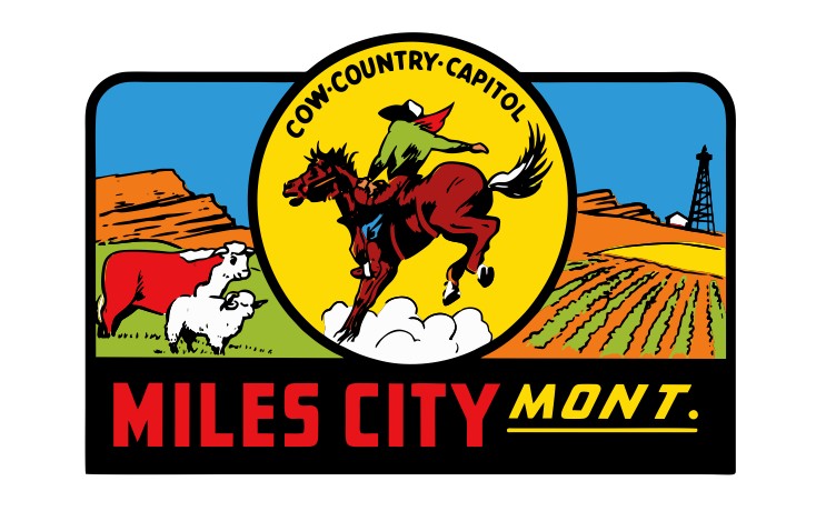 Miles City Montana Vintage Style Sticker Decal R8706