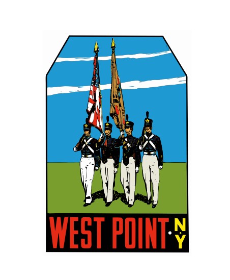 West Point NY Vintage Style Sticker Decal R8842
