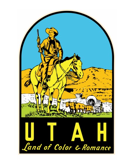 Utah Vintage Style Sticker Decal R8897