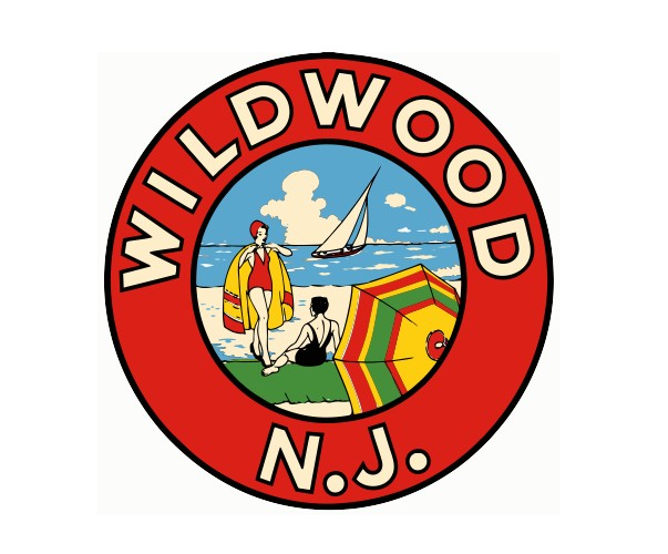 Wildwood NJ Vintage Style Sticker Decal R8831