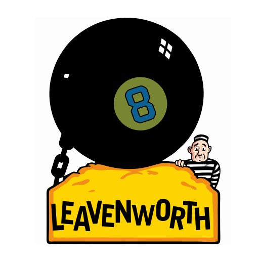 Leavenworth Vintage Style Sticker Decal R8767