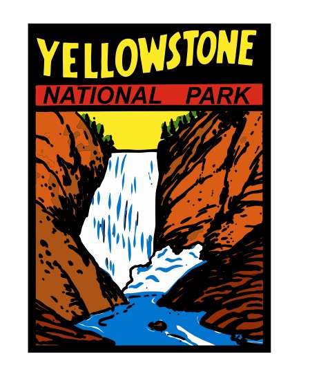 Yellowstone Vintage Style Sticker Decal R8790