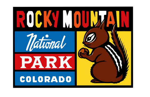 Colorado Rocky Mountain Vintage Style Sticker Decal R8670
