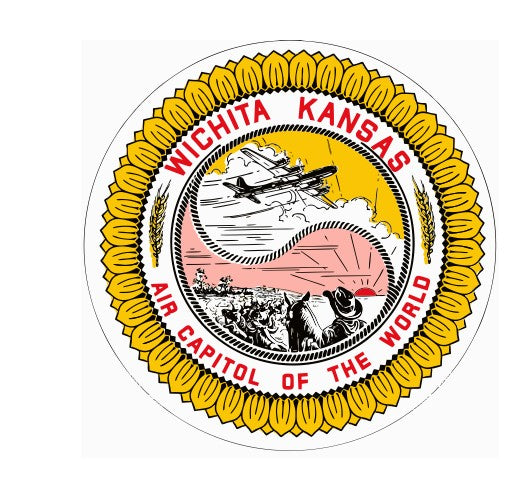 Wichita Kansas Vintage Style Sticker Decal R8829