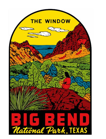 Big Ben Texas Vintage Style Sticker Decal R8733