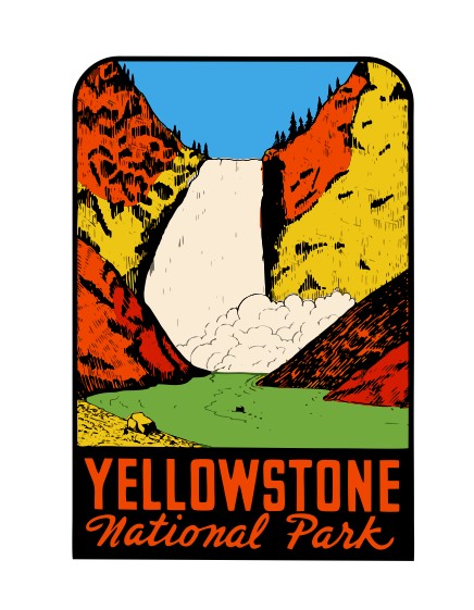 Yellowstone Vintage Style Sticker Decal R8792