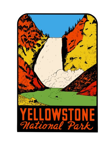 Yellowstone Vintage Style Sticker Decal R8792