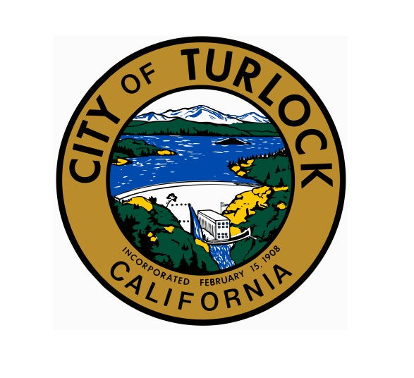 Turlock California Vintage Style Sticker Decal R8933
