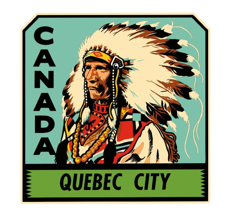 Canada Quebec Vintage Style Sticker Decal R8675