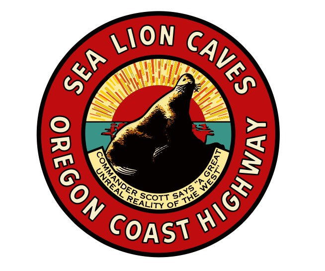 Oregon Coast Vintage Style Sticker Decal R8720
