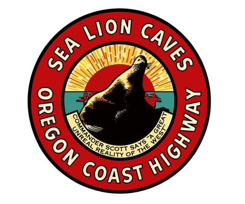 Oregon Coast Vintage Style Sticker Decal R8720
