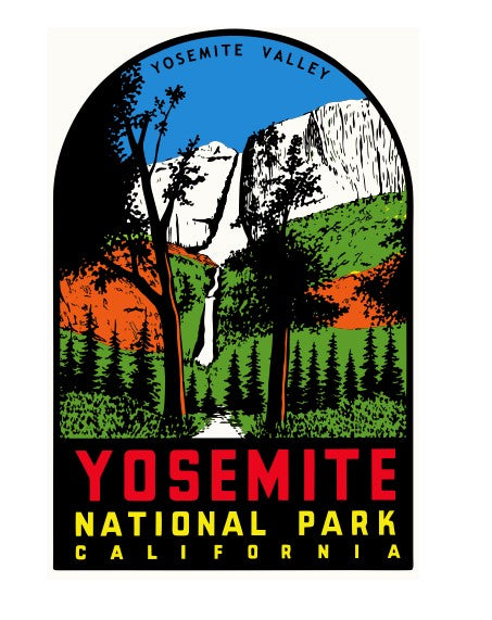 Yosimite Natl Park Vintage Style Sticker Decal R8800