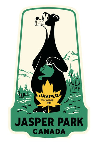 Canada Jasper Park Vintage Style Sticker Decal R8654