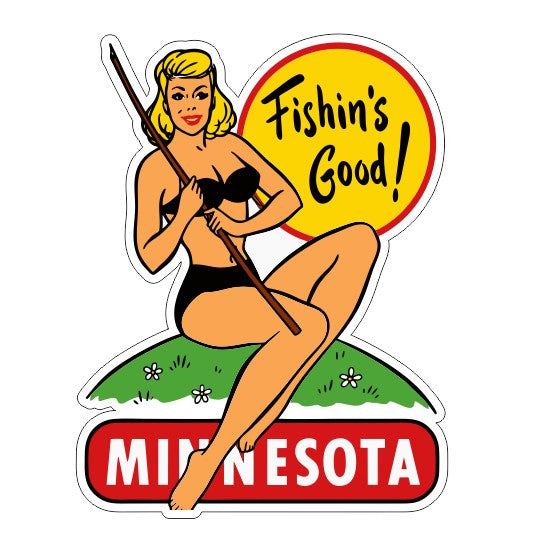 Minnesota Vintage Style Sticker Decal R8766
