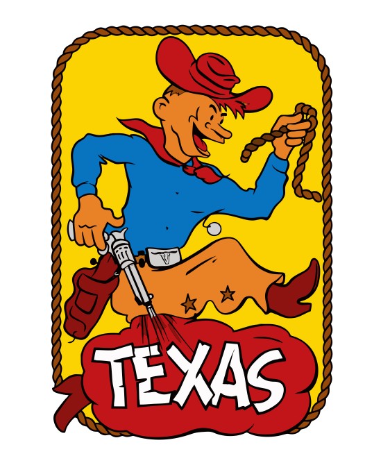 Texas Vintage Style Sticker Decal R8683