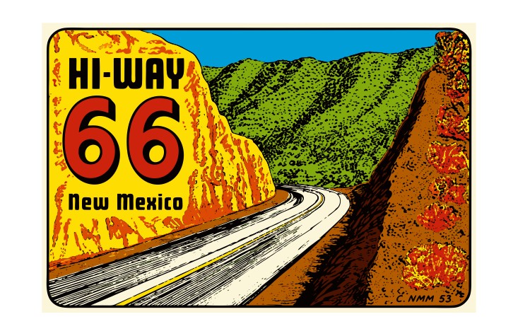 Hi-Way 66 New Mexico Vintage Style Sticker Decal R8745
