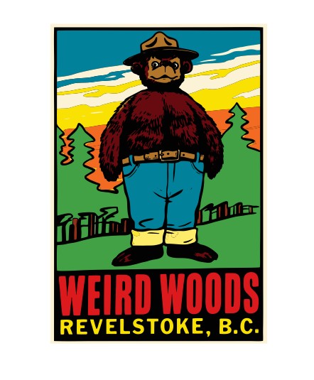 Weird Woods Vintage Style Sticker Decal R8850