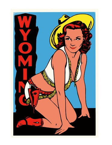 Wyoming Vintage Style Sticker Decal R8802