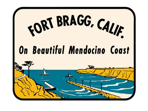 Fort Bragg Vintage Style Sticker Decal R8655