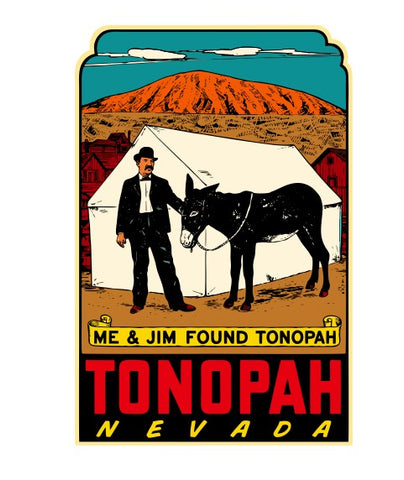 Tonopah Nevada Vintage Style Sticker Decal R8788