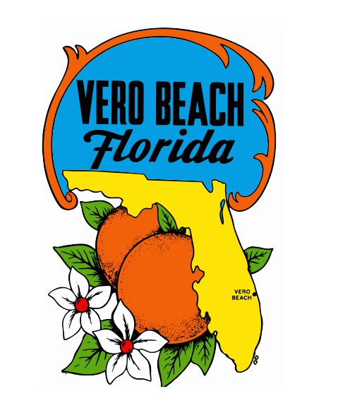 Vero Beach Vintage Style Sticker Decal R8886