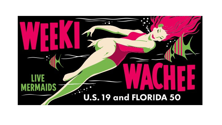 Weeki Wachee Vintage Style Sticker Decal R8868