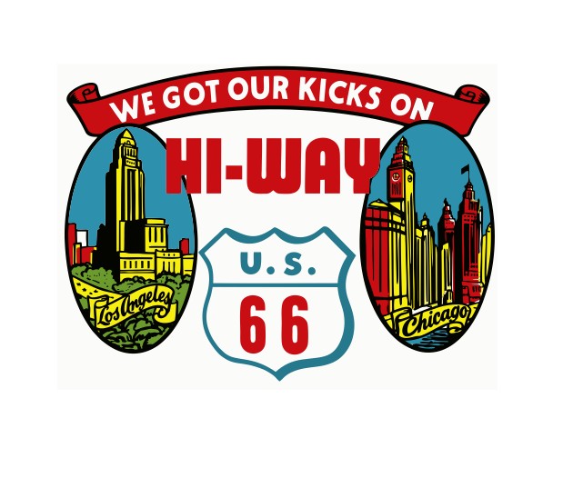 Hi-Way 66 Vintage Style Sticker Decal R8881