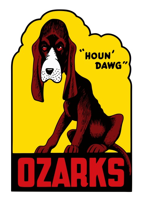 Ozarks Dawg Vintage Style Sticker Decal R8666